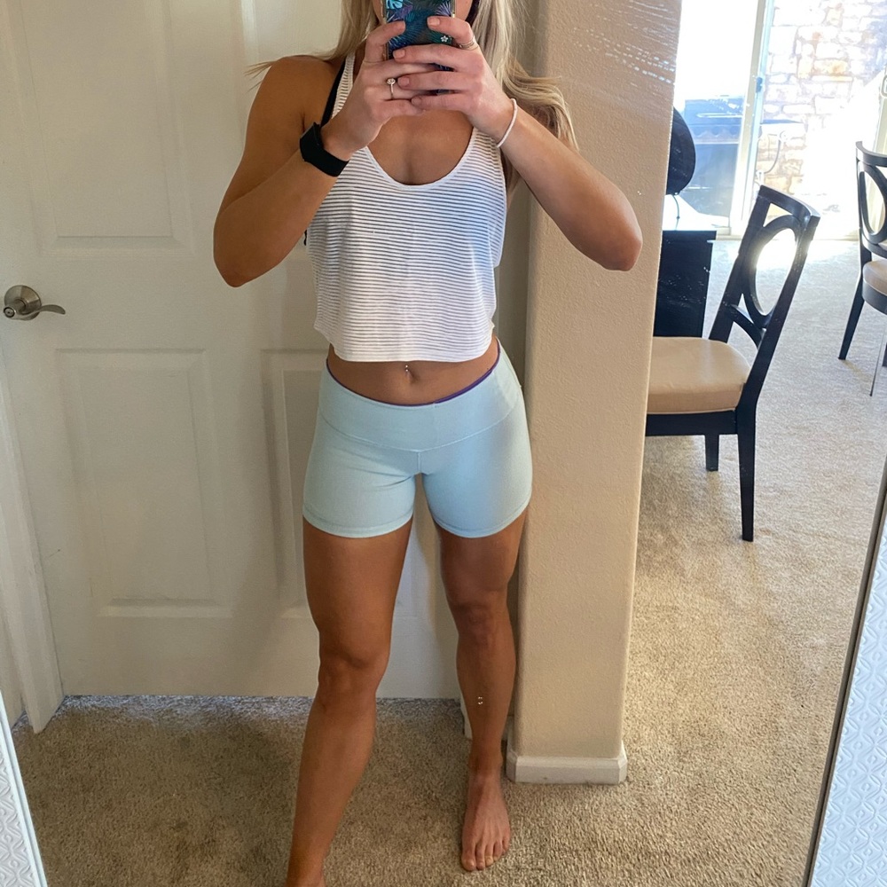 Lululemon, Reversible,blue and purple, Biker Short